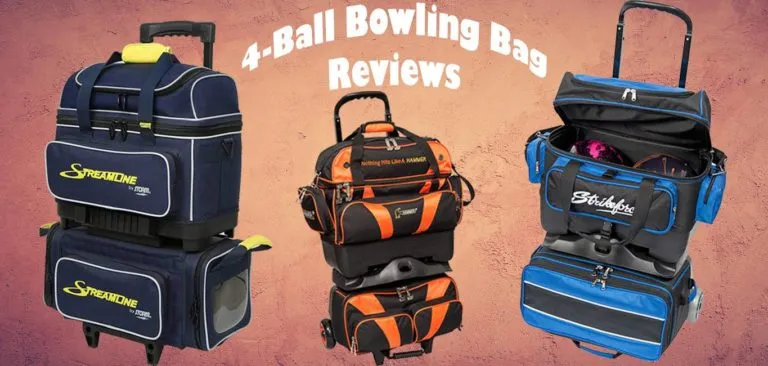 4 ball bowling bags review featuring Streamone Hammer and Strikepro bowling bag brands
